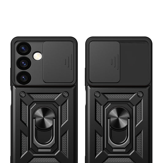 Hoes voor Samsung Galaxy S24 FE S721, Techsuit, CamShield, Blauw