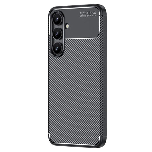 Hoes voor Samsung Galaxy S24 FE S721, Techsuit, CarbonFiber, Zwart