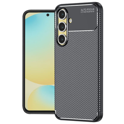 Hoes voor Samsung Galaxy S24 FE S721, Techsuit, CarbonFiber, Zwart