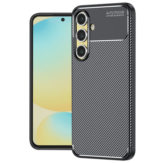 Hoes voor Samsung Galaxy S24 FE S721, Techsuit, CarbonFiber, Zwart