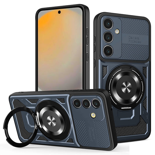 Hoes voor Samsung Galaxy S24 FE S721, Techsuit, RuggedCam, Blauw