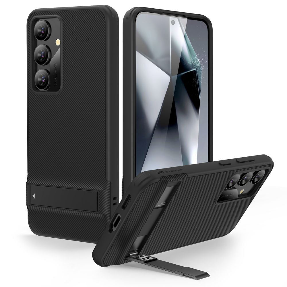 Hoes voor Samsung Galaxy S24+ S926, ESR, Air Shield Boost Kickstand, Zwart