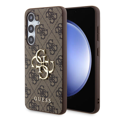 Hoes voor Samsung Galaxy S24+ S926, Guess, 4G Big Logo, Bruin