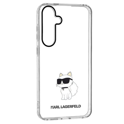 Hoes voor Samsung Galaxy S24+ S926, Karl Lagerfeld, IML Luxury Choupette, Transparant