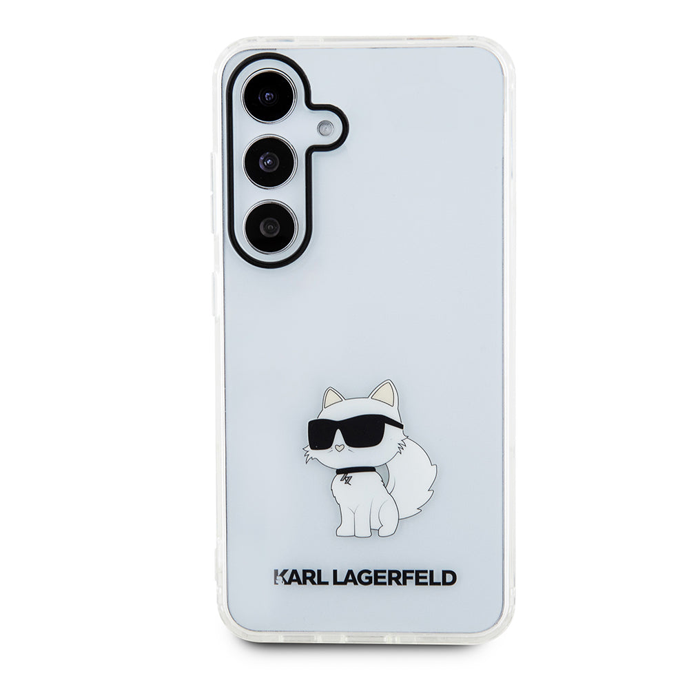 Hoes voor Samsung Galaxy S24+ S926, Karl Lagerfeld, IML Luxury Choupette, Transparant