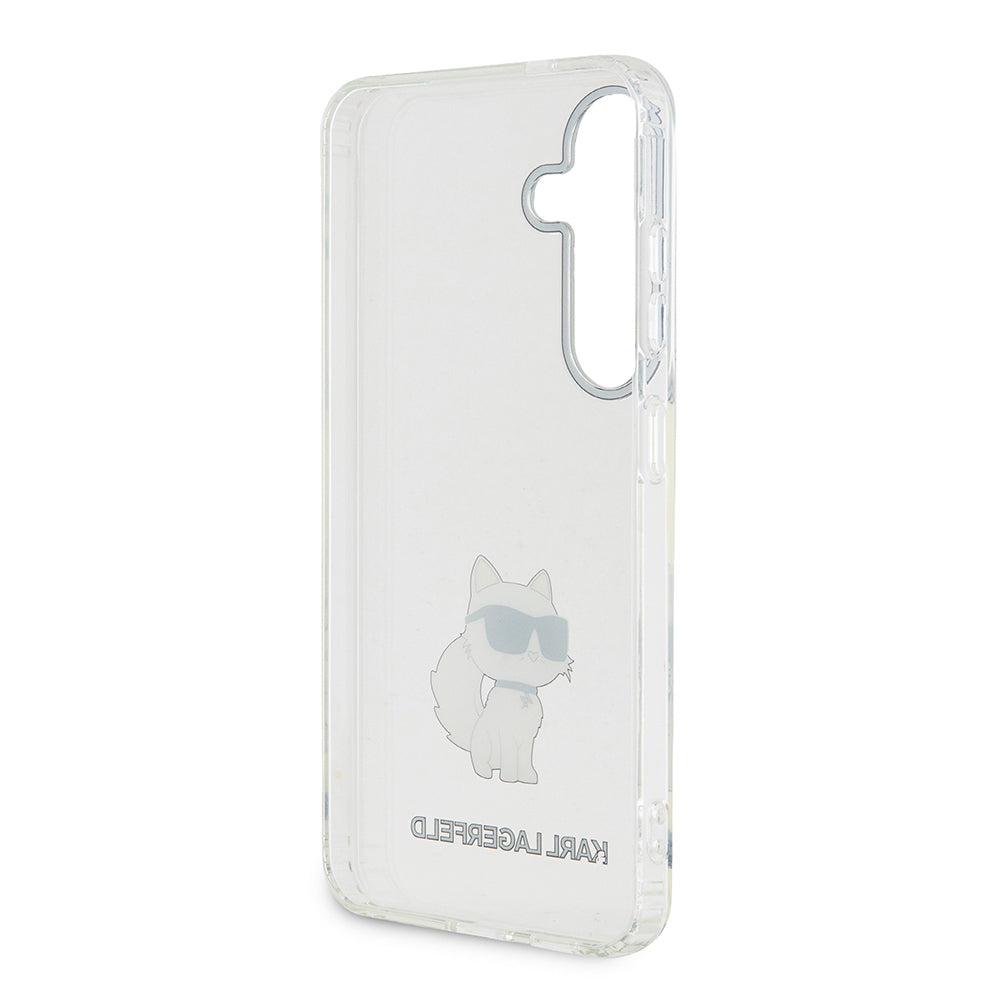 Hoes voor Samsung Galaxy S24+ S926, Karl Lagerfeld, IML Luxury Choupette, Transparant