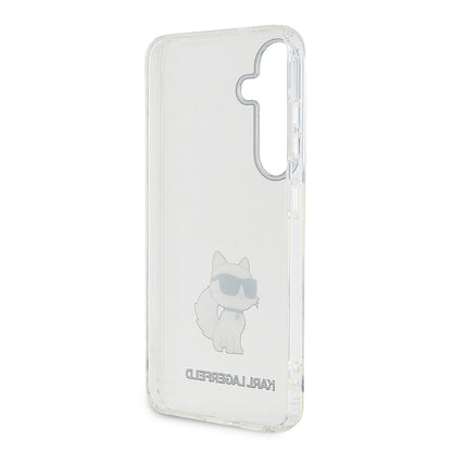 Hoes voor Samsung Galaxy S24+ S926, Karl Lagerfeld, IML Luxury Choupette, Transparant