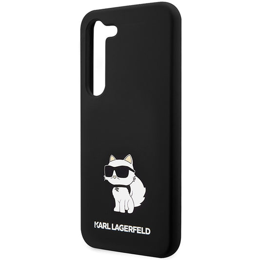Hoes voor Samsung Galaxy S24+ S926, Karl Lagerfeld, Silicone Choupette, Zwart