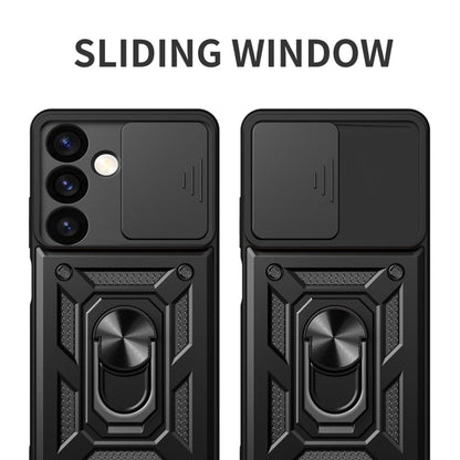 Hoes voor Samsung Galaxy S24+ S926, Techsuit, CamShield, Zwart