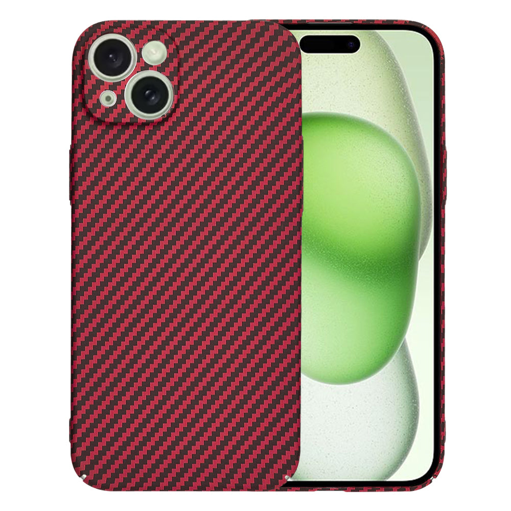 Hoes voor Samsung Galaxy S24+ S926, Techsuit, Carbonite FiberShell, Rood