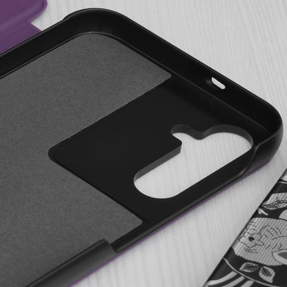 Hoes voor Samsung Galaxy S24+ S926, Techsuit, eFold, Paars