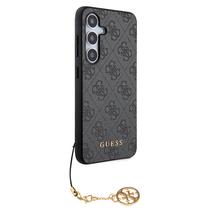 Hoes voor Samsung Galaxy S24 S921, Guess, 4G Charm, Zwart
