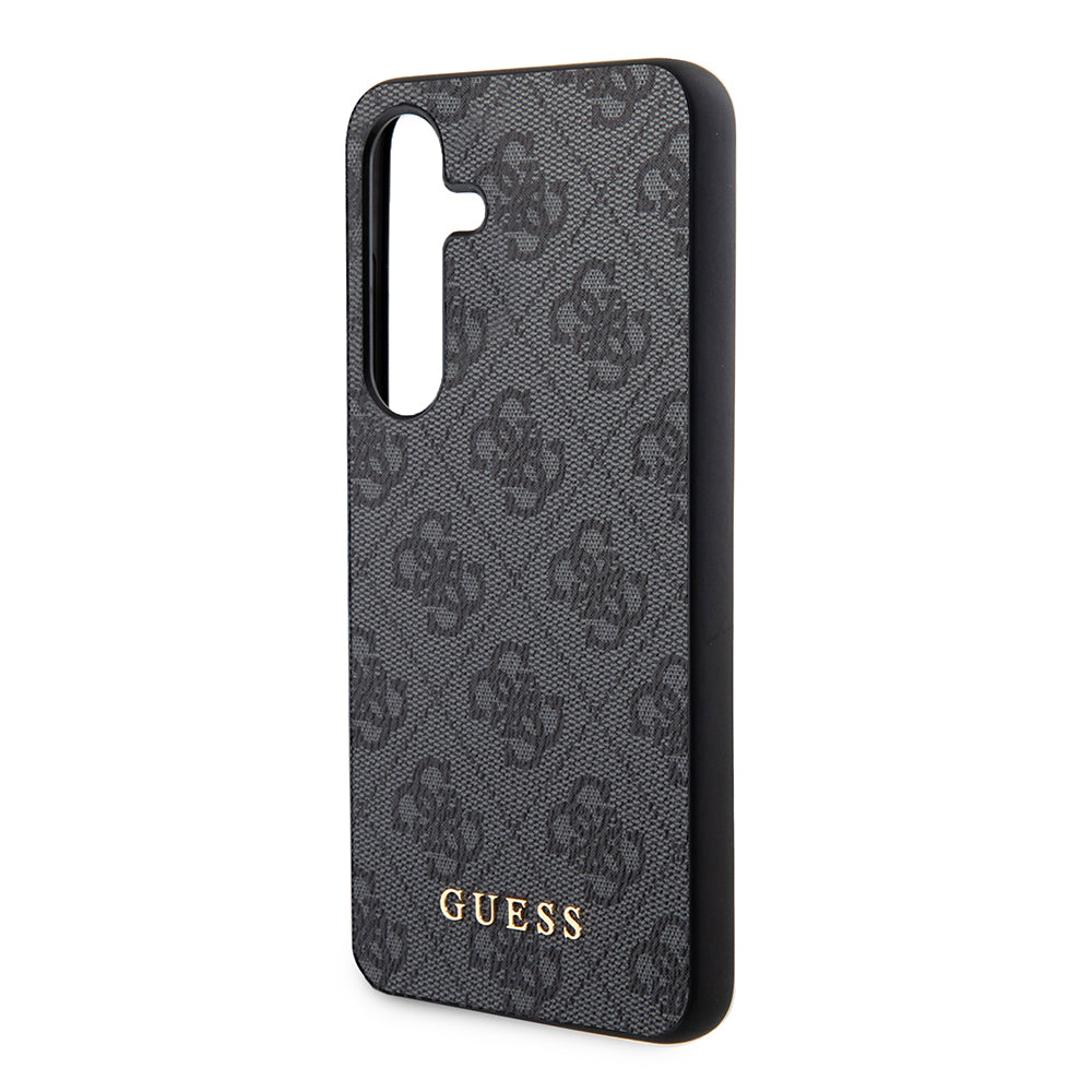 Hoes voor Samsung Galaxy S24 S921, Guess, 4G Metal Gold Logo, Zwart