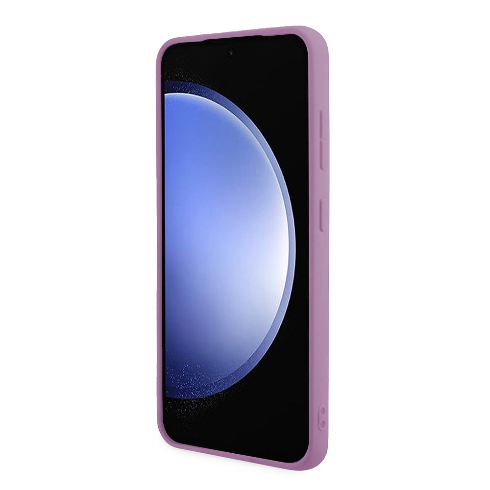 Hoesje voor Samsung Galaxy S24 S921, Guess, Glitter Script, Paars