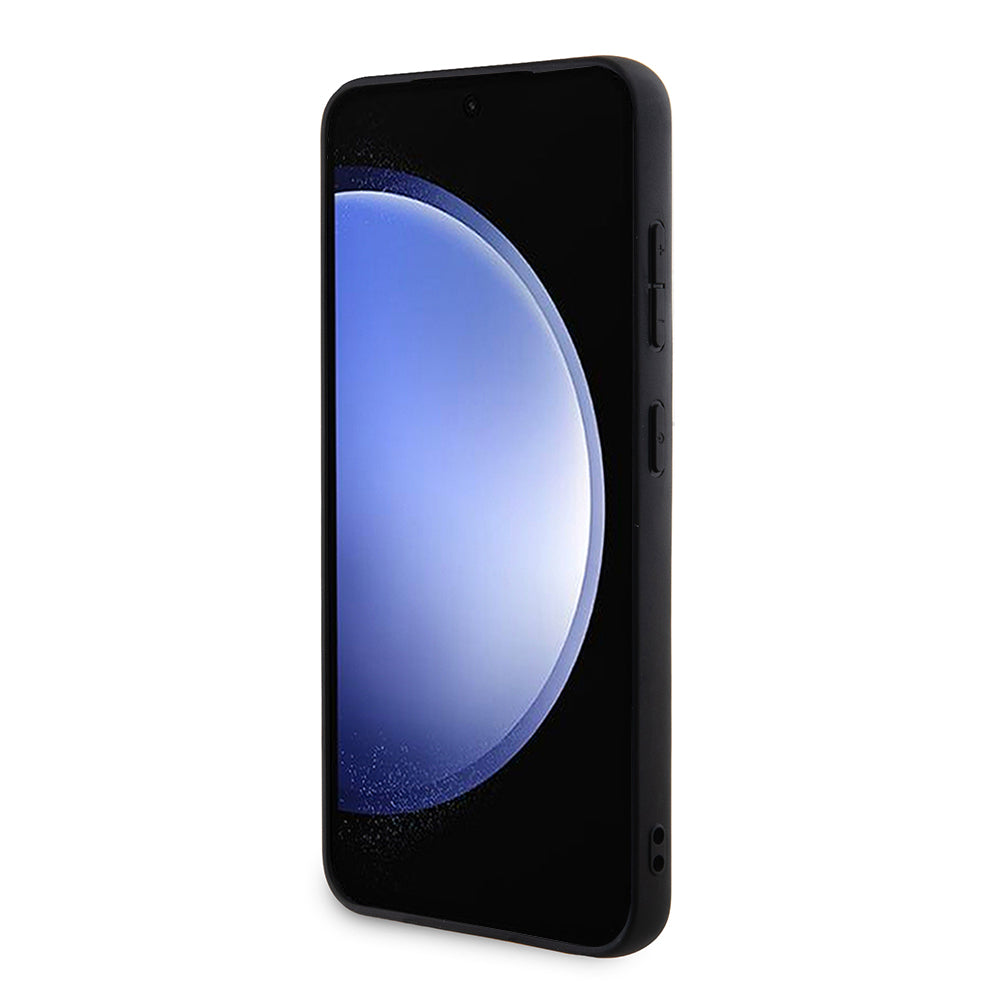 Hoes voor Samsung Galaxy S24 S921, Guess, Glitter Script, Zwart