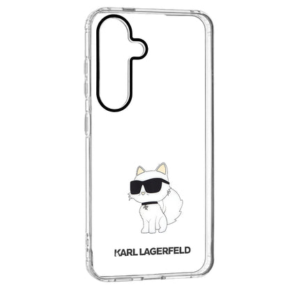 Hoes voor Samsung Galaxy S24 S921, Karl Lagerfeld, IML Luxury Choupette, Transparant