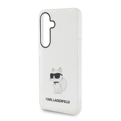 Hoes voor Samsung Galaxy S24 S921, Karl Lagerfeld, IML Luxury Choupette, Transparant