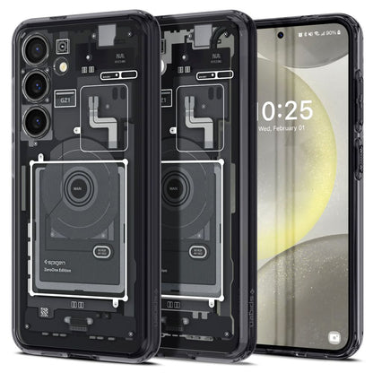 Hoes voor Samsung Galaxy S24 S921, Spigen, Ultra Hybrid Zero One, Matzwart ACS07350