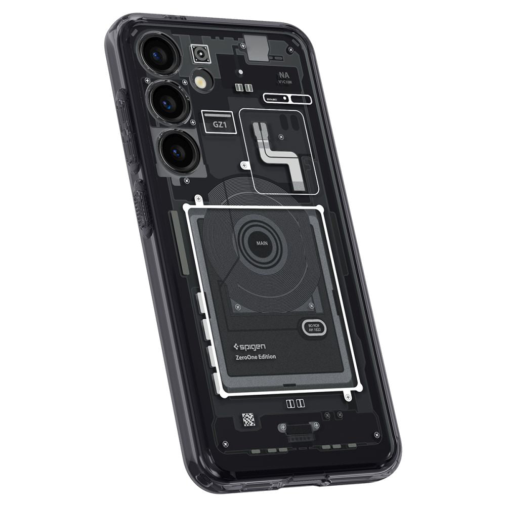 Hoes voor Samsung Galaxy S24 S921, Spigen, Ultra Hybrid Zero One, Matzwart ACS07350
