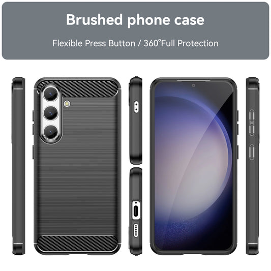 Hoes voor Samsung Galaxy S24 S921, Techsuit, Carbon, Zwart