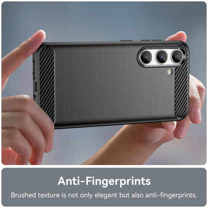 Hoes voor Samsung Galaxy S24 S921, Techsuit, Carbon, Zwart