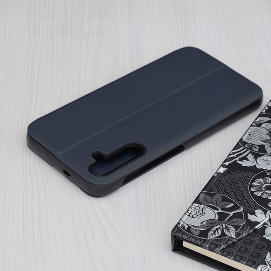 Hoes voor Samsung Galaxy S24 S921, Techsuit, eFold, Donkerblauw