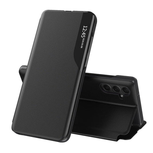 Hoes voor Samsung Galaxy S24 S921, Techsuit, eFold, Zwart