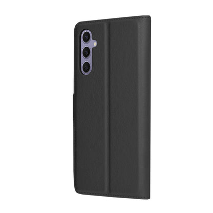 Hoes voor Samsung Galaxy S24 S921, Techsuit, Leather Folio, Zwart