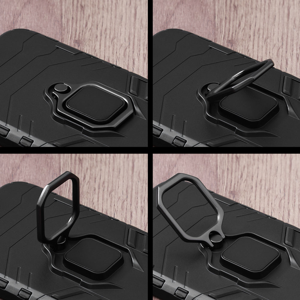 Hoes voor Samsung Galaxy S24 S921, Techsuit, Shield, Zwart