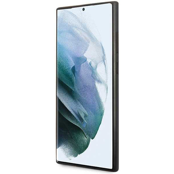 Hoes voor Samsung Galaxy S24 Ultra S928, Guess, 4G Metal Gold Logo, Zwart