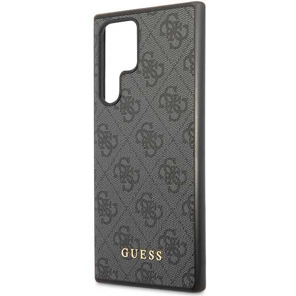 Hoes voor Samsung Galaxy S24 Ultra S928, Guess, 4G Metal Gold Logo, Zwart
