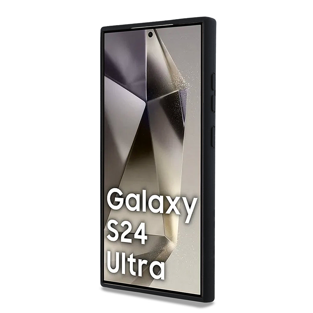 Hoes voor Samsung Galaxy S24 Ultra S928, Karl Lagerfeld, Silicone Karl & Choupette, Zwart