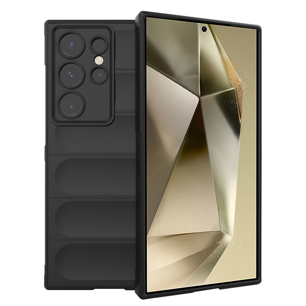 Hoes voor Samsung Galaxy S24 Ultra S928, Techsuit, Magic Shield, Zwart