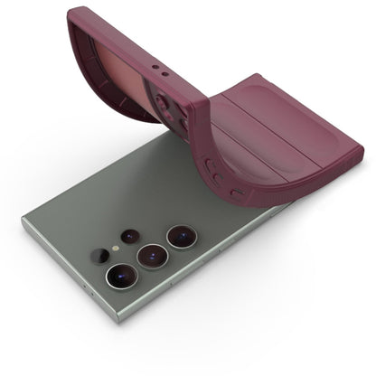 Hoes voor Samsung Galaxy S24 Ultra S928, Techsuit, Magic Shield, Zwart