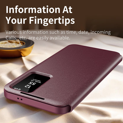 Case for Samsung Galaxy S24 Ultra S928, Techsuit, SmartView, Red