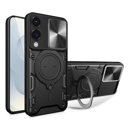 Hoes voor Samsung Galaxy S25 Edge S937, Techsuit, CamGuard Pro, Zwart
