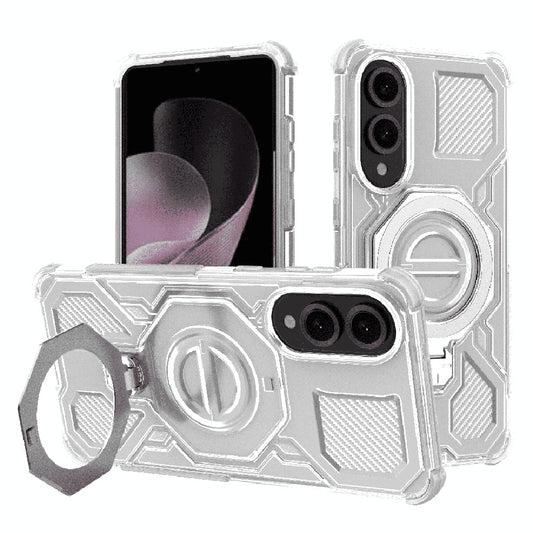 Hoes voor Samsung Galaxy S25 Edge S937, Techsuit, Carbon Shield Pro, Wit