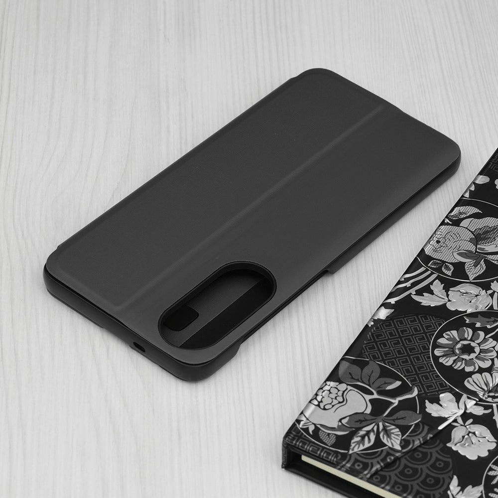 Hoes voor Samsung Galaxy S25 Edge S937, Techsuit, eFold, Zwart
