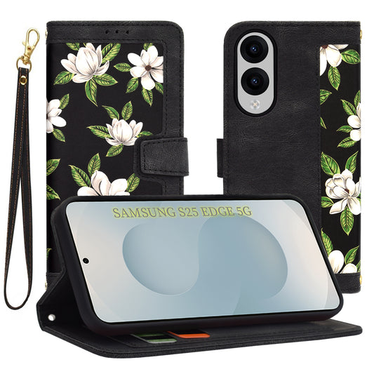 Hoes voor Samsung Galaxy S25 Edge S937, Techsuit, FlipCraft, Zwart