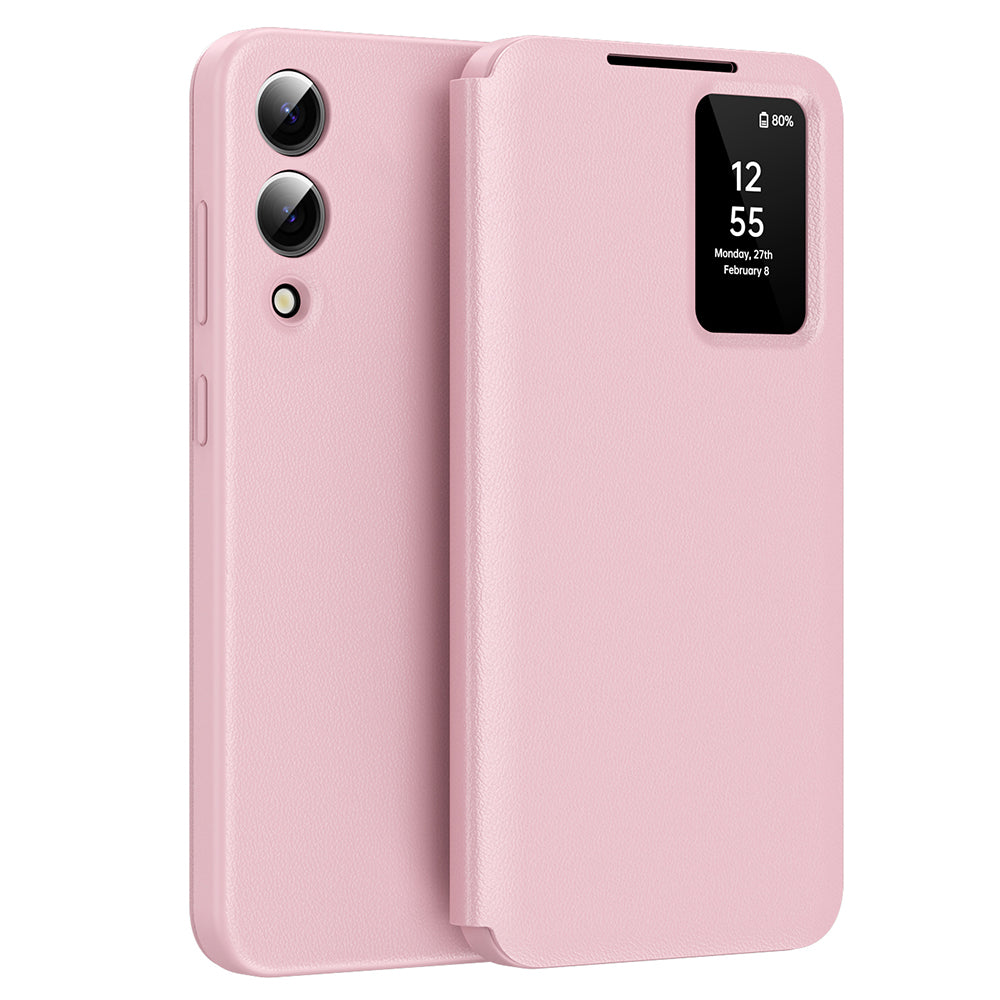 Hoes voor Samsung Galaxy S25 Edge S937, Techsuit, SmartView, Roze