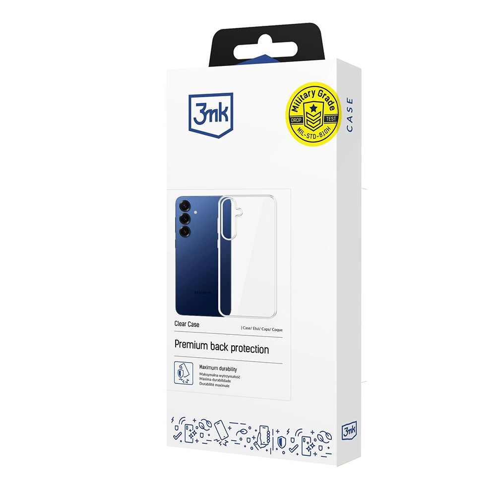 Hoes voor Samsung Galaxy S25 FE, 3MK, Clear, Transparant