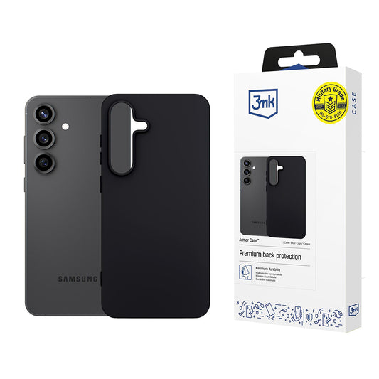 Hoes voor Samsung Galaxy S25 FE, 3MK, Mat Zwart