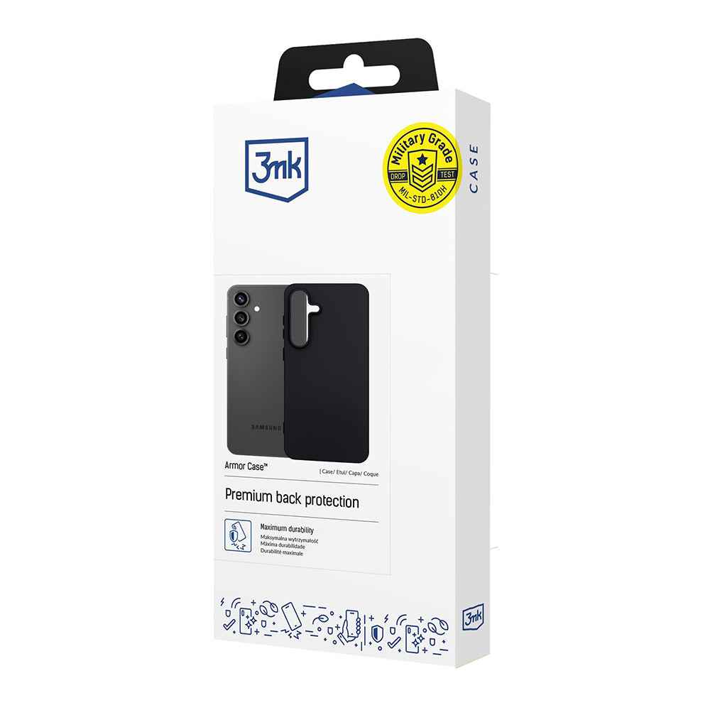 Hoes voor Samsung Galaxy S25 FE, 3MK, Mat Zwart