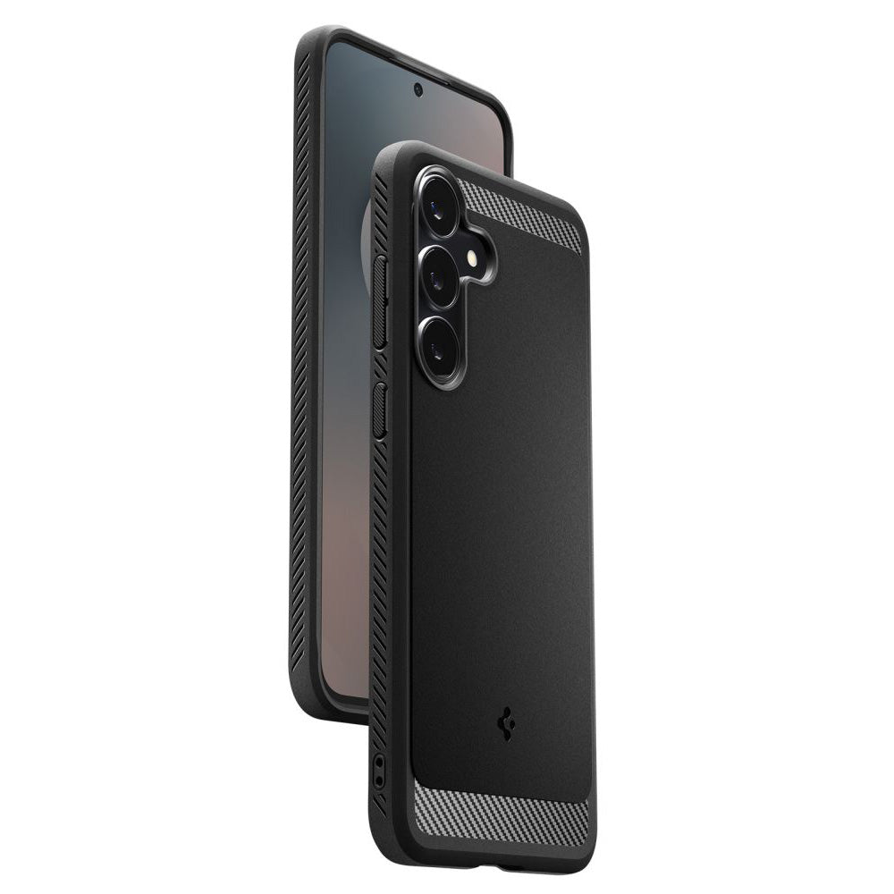 Hoes voor Samsung Galaxy S25 FE, Spigen, Rugged Armor, Matzwart ACS10025