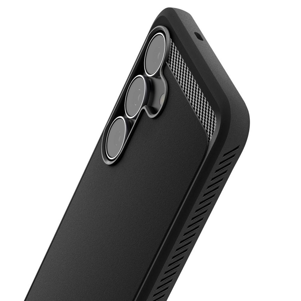 Hoes voor Samsung Galaxy S25 FE, Spigen, Rugged Armor, Matzwart ACS10025