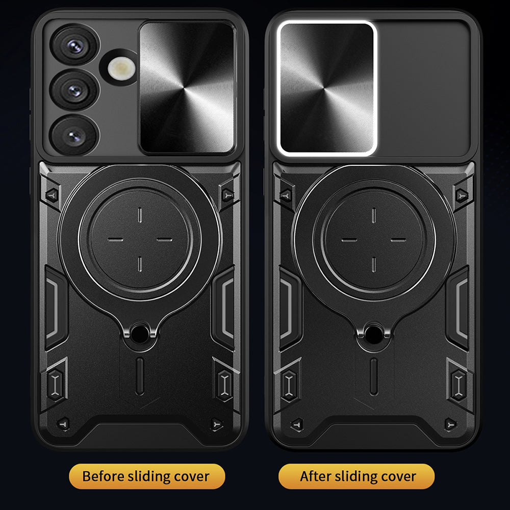 Hoes voor Samsung Galaxy S25 FE, Techsuit, CamGuard Pro, Paars