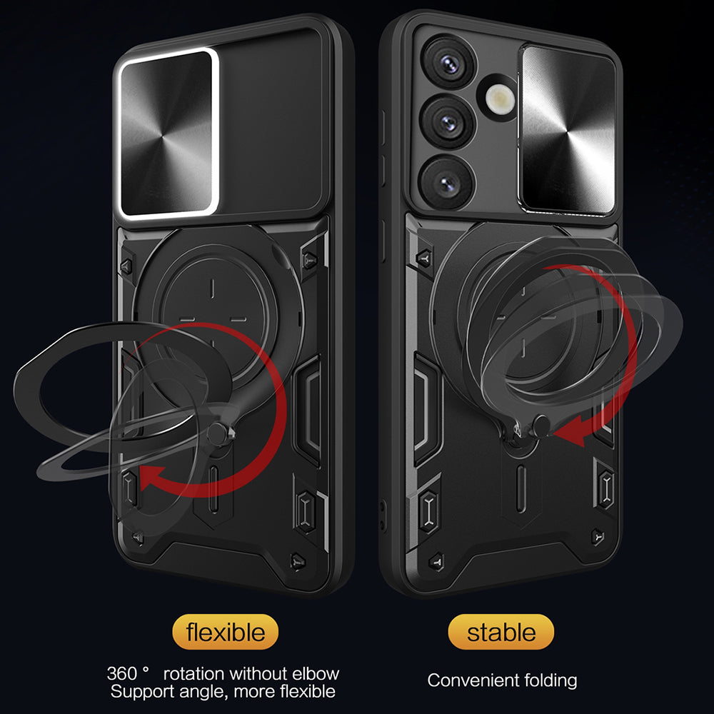 Hoes voor Samsung Galaxy S25 FE, Techsuit, CamGuard Pro, Paars