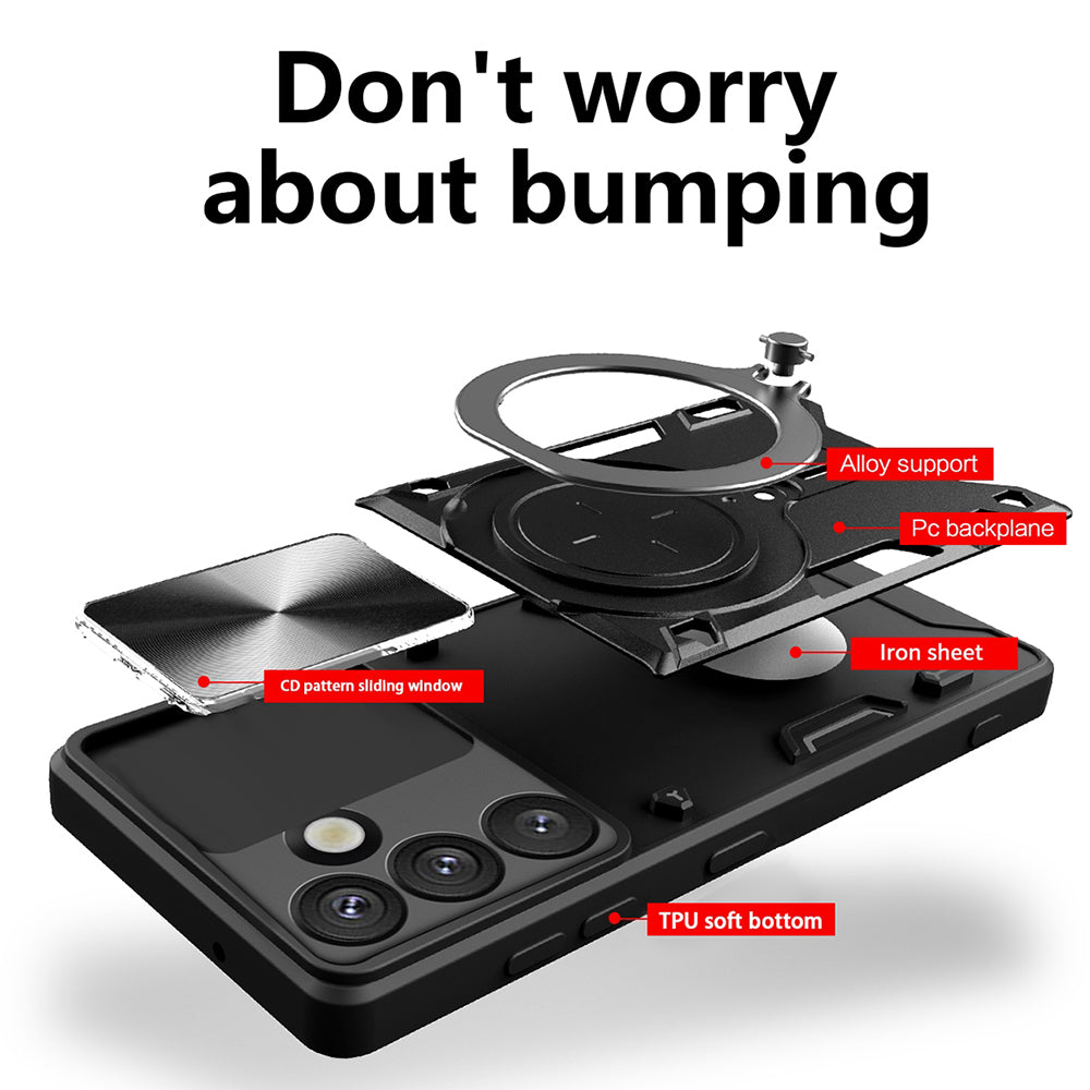 Hoes voor Samsung Galaxy S25 FE, Techsuit, CamGuard Pro, Roze