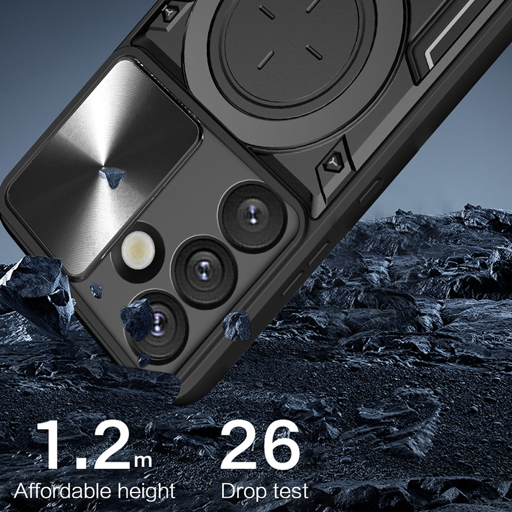 Hoes voor Samsung Galaxy S25 FE, Techsuit, CamGuard Pro, Roze