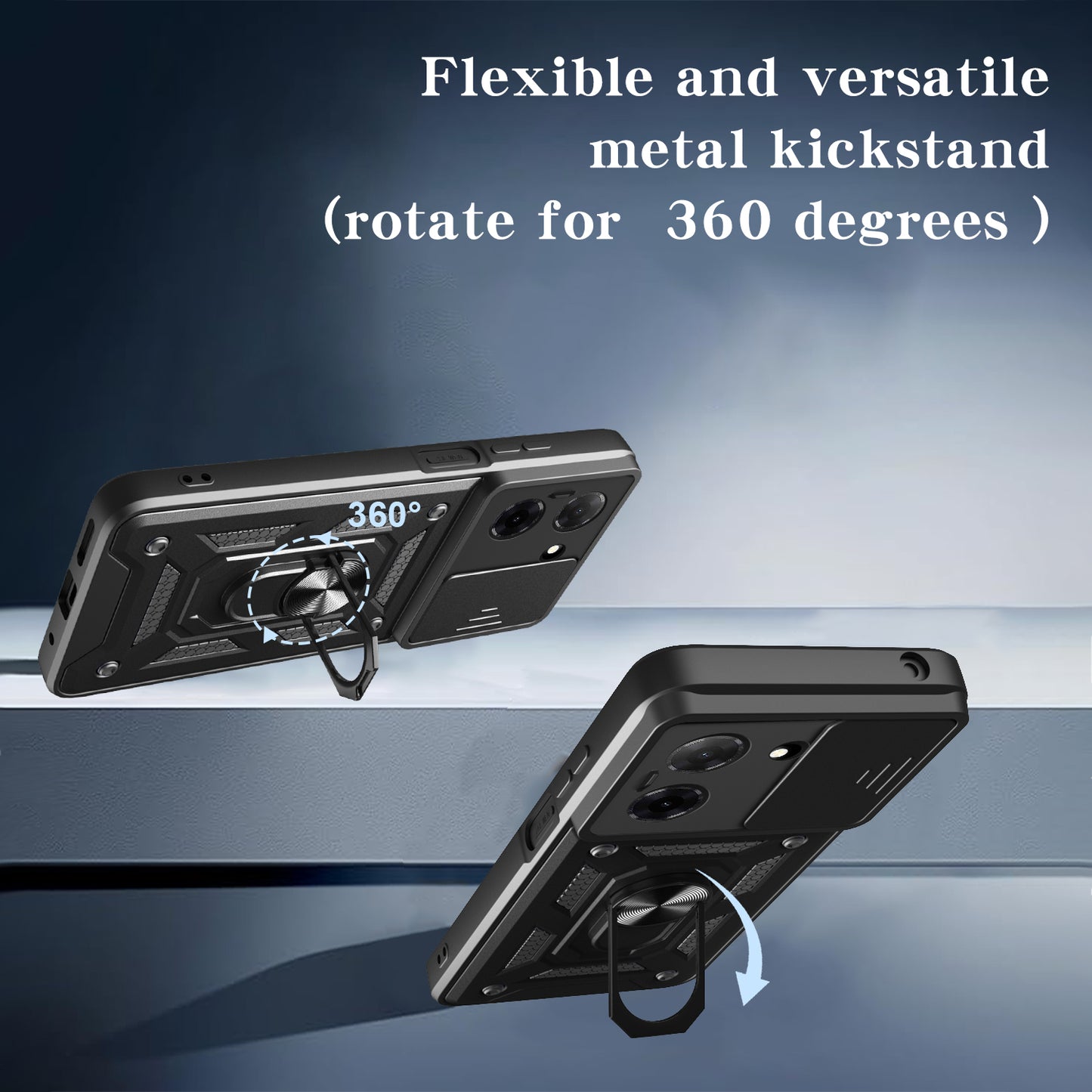 Hoes voor Samsung Galaxy S25 FE, Techsuit, CamShield, Blauw